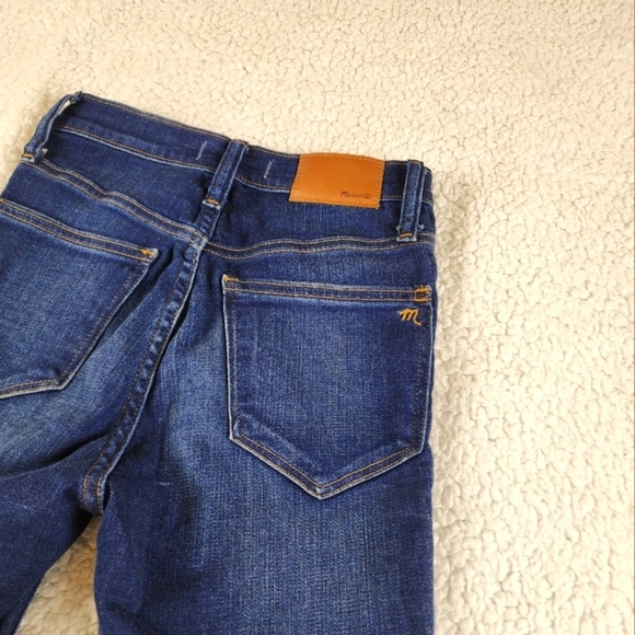 Madewell 9 inch Mid-Rise Skinny Dark Wash Jeans Size 24 NWOT - Picture 4 of 12